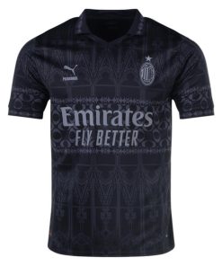 Puma x Pleasures AC Milan 2024 Men's Fourth Shirt - Dark Version
