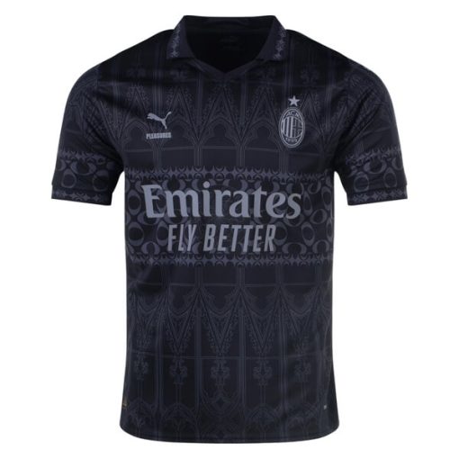 Puma x Pleasures AC Milan 2024 Men's Fourth Shirt - Dark Version