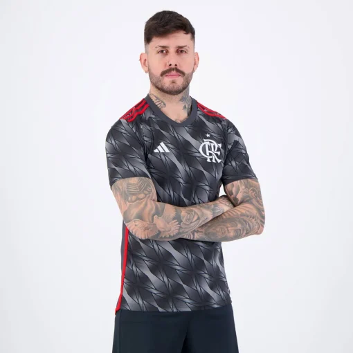 Adidas Flamengo 2024/25 Youth Third Shirt - Image 4