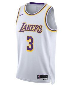 Nike Los Angeles Lakers #3 Anthony Davis Unisex Swingman Jersey - Association Edition - White
