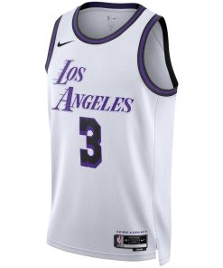 Nike Los Angeles Lakers #3 Anthony Davis Unisex  Swingman Jersey - City Edition - White