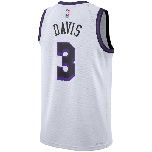 Nike Los Angeles Lakers #3 Anthony Davis Unisex  Swingman Jersey - City Edition - White - Image 2
