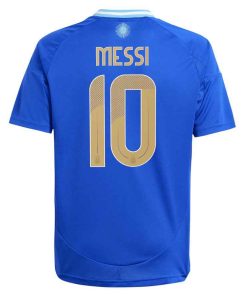 Adidas Argentina #10 Lionel Messi 2024 Youth Away Shirt