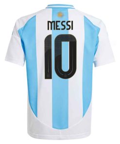 Adidas Argentina #10 Lionel Messi 2024 Youth Home Shirt
