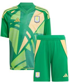Adidas Aston Villa 2024/25 Infant Home Goalkeeper Shirt & Shorts Set