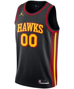 Jordan Atlanta Hawks Custom Unisex Swingman Jersey - Statement Edition - Black