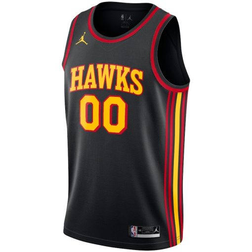 Jordan Atlanta Hawks Custom Unisex Swingman Jersey - Statement Edition - Black