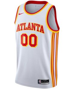 Nike Atlanta Hawks Custom Unisex Swingman Jersey - Association Edition - White