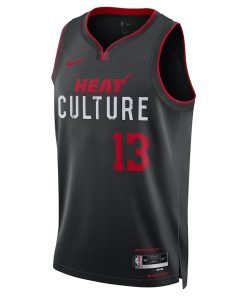 Nike Miami Heat #13 Bam Adebayo Unisex  Swingman Jersey - Black - City Edition