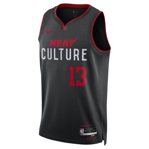 Nike Miami Heat #13 Bam Adebayo Unisex  Swingman Jersey - Black - City Edition