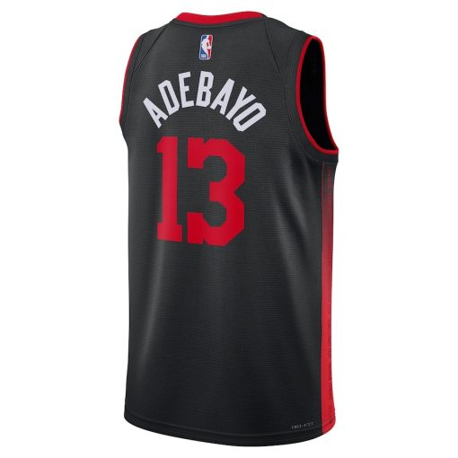 Nike Miami Heat #13 Bam Adebayo Unisex  Swingman Jersey - Black - City Edition - Image 2