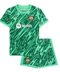 Nike Barcelona 2024/25 Infant Home Goalkeeper Shirt & Shorts Set