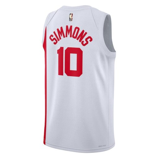 Nike Brooklyn Nets #10 Ben Simmons Unisex Swingman Jersey - Classic Edition - White - Image 2