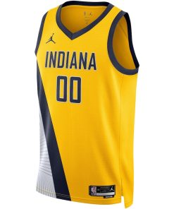 Jordan Indiana Pacers #00 Bennedict Mathurin Unisex Swingman Jersey - Statement Edition - Gold