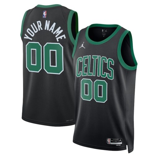 Jordan Boston Celtics  Unisex  Swingman Custom Jersey - Statement Edition - Black - Image 3
