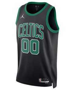 Jordan Boston Celtics  Unisex  Swingman Custom Jersey - Statement Edition - Black