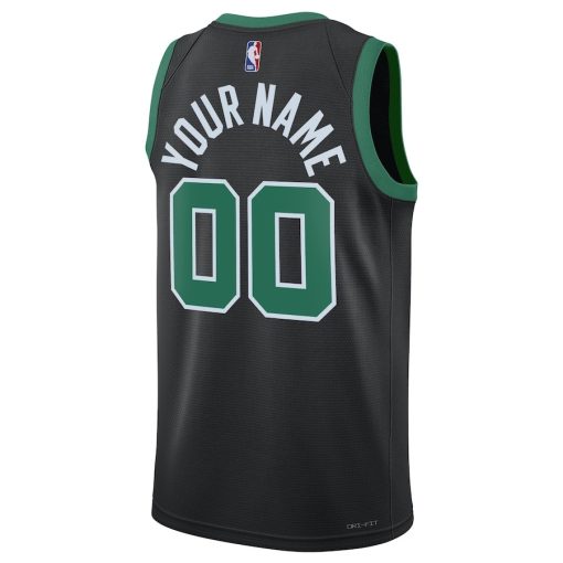 Jordan Boston Celtics  Unisex  Swingman Custom Jersey - Statement Edition - Black - Image 2