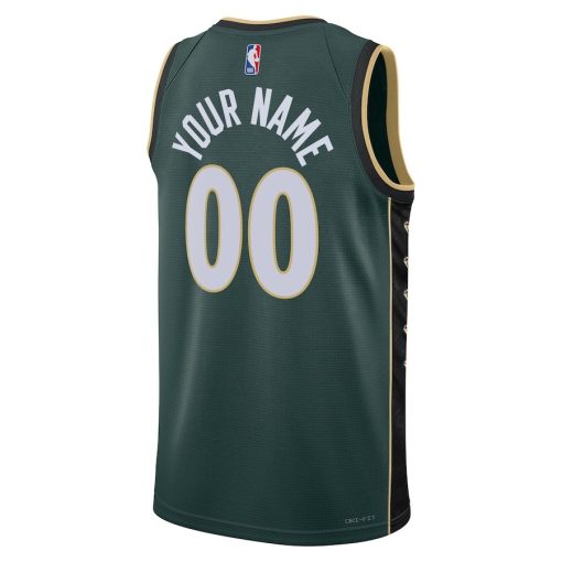 Nike Boston Celtics  Unisex  Swingman Custom Jersey - City Edition - Kelly Green - Image 2