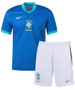 Nike Brazil 2024 Infant Away Stadium Shirt & Shorts Set