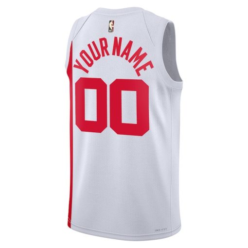 Nike Brooklyn Nets Custom Unisex Swingman Jersey - Classic Edition - White - Image 2