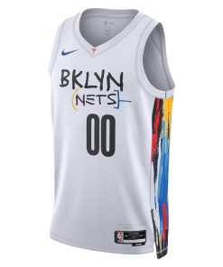 Nike Brooklyn Nets Custom Unisex Swingman Jersey - City Edition - White