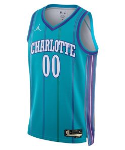 Jordan Charlotte Hornets Custom Unisex Swingman Jersey - Classic Edition - Teal