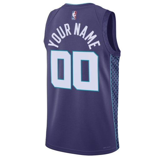 Jordan Charlotte Hornets Custom Unisex Swingman Jersey - Statement Edition - Teal - Image 2