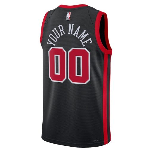 Nike Chicago Bulls Unisex Custom Swingman Jersey - City Edition - Black - Image 2