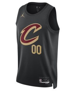 Jordan Cleveland Cavaliers Custom Unisex Swingman Jersey - Statement Edition - Black