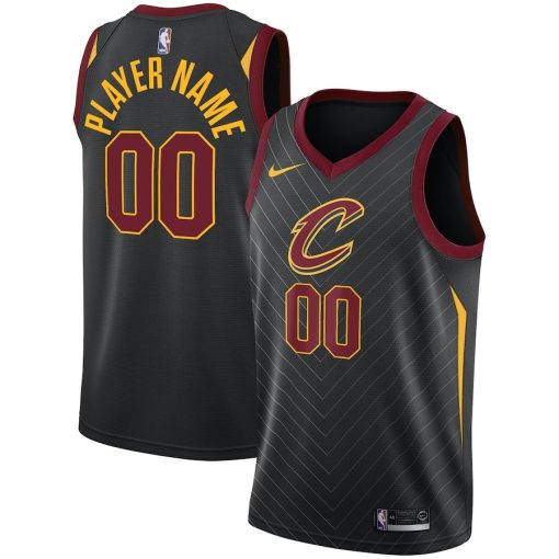Nike Cleveland Cavaliers Custom Unisex Swingman Jersey - Statement Edition - Black - Image 3
