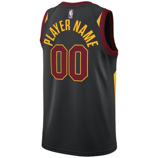 Nike Cleveland Cavaliers Custom Unisex Swingman Jersey - Statement Edition - Black - Image 2