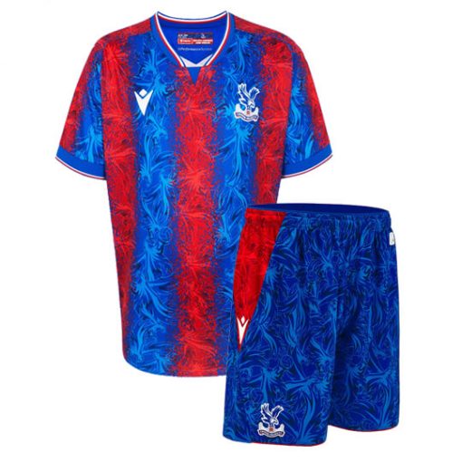 Macron Crystal Palace 2024/25 Infant Home Shirt & Shorts Set - Image 2