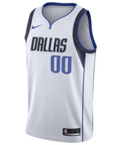 Nike Dallas Mavericks Custom Unisex Swingman Jersey - Association Edition - White