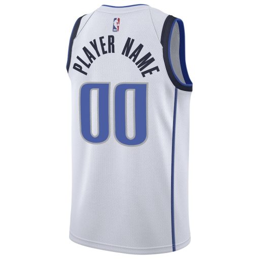 Nike Dallas Mavericks Custom Unisex Swingman Jersey - Association Edition - White - Image 2