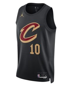 Jordan Cleveland Cavaliers #10 Darius Garland Unisex Swingman Jersey - Statement Edition - Black