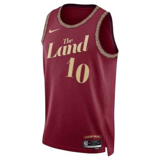 Nike Cleveland Cavaliers #10 Darius Garland Unisex Swingman Jersey - City Edition - Wine