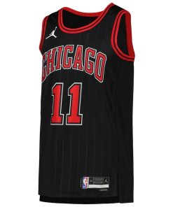 Jordan Chicago Bulls #11 DeMar DeRozan Unisex Swingman Jersey - Statement Edition - Black