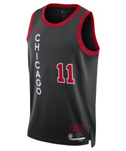 Nike Chicago Bulls #11 DeMar DeRozan Unisex Swingman Jersey -  City Edition - Black