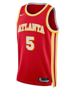 Nike Atlanta Hawks #5 Dejounte Murray Unisex Swingman Jersey - Icon Edition - Red