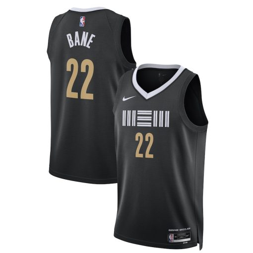 Nike Memphis Grizzlies #22 Desmond Bane Unisex Swingman Jersey - City Edition - Black - Image 3
