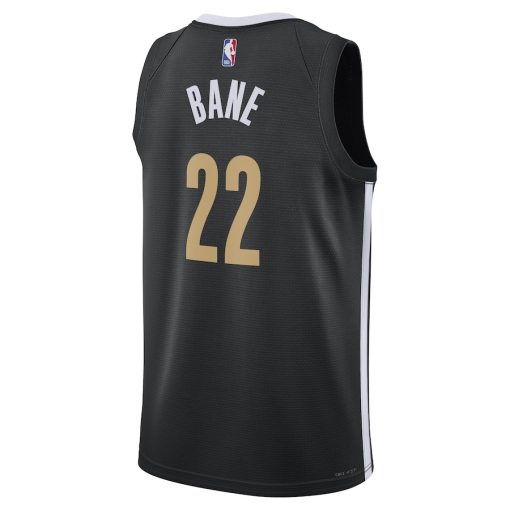 Nike Memphis Grizzlies #22 Desmond Bane Unisex Swingman Jersey - City Edition - Black - Image 2