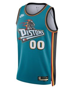 Nike Detroit Pistons Custom Unisex Swingman Jersey - Classic Edition - Teal