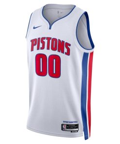 Nike Detroit Pistons Custom Unisex Swingman Jersey - Association Edition - White
