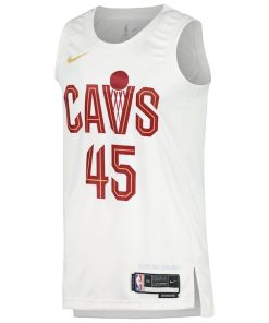 Nike Cleveland Cavaliers #45 Donovan Mitchell Unisex Swingman Jersey - Association Edition - White