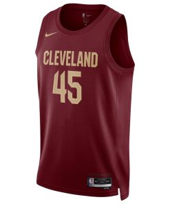 Nike Cleveland Cavaliers #45 Donovan Mitchell Unisex Swingman Jersey - Icon Edition - Wine