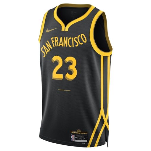 Nike Golden State Warriors #23 Draymond Green Unisex  Swingman Jersey - City Edition - Black
