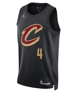 Jordan Cleveland Cavaliers #4 Evan Mobley Unisex Swingman Jersey - Statement Edition - Black