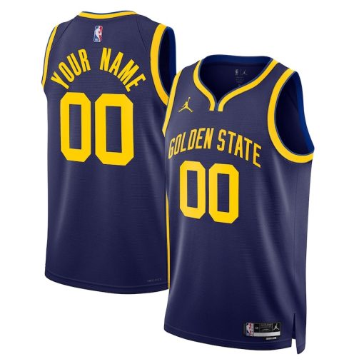 Jordan Golden State Warriors Custom Unisex  Swingman Jersey - Statement Edition - Blue - Image 3