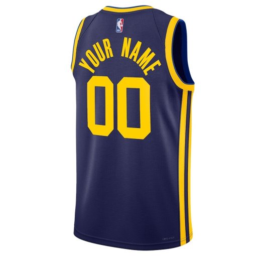 Jordan Golden State Warriors Custom Unisex  Swingman Jersey - Statement Edition - Blue - Image 2
