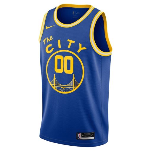 Nike Golden State Warriors Custom Hardwood Classics Unisex Swingman Jersey - Blue